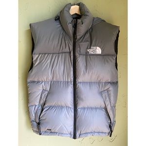 The North Face Vest Puffer Medium Grey with Hood Fall 2023 TNF